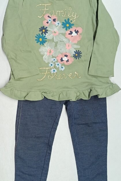 Camiseta y Calza de algodón Beba