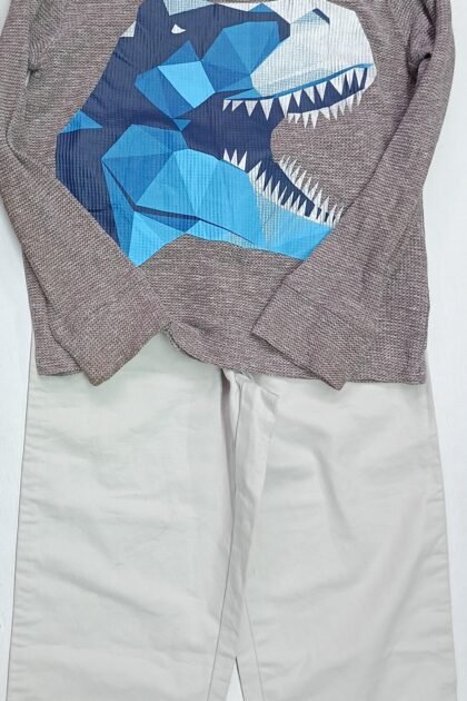 Outfit Dino Camiseta y Pantalón Niño