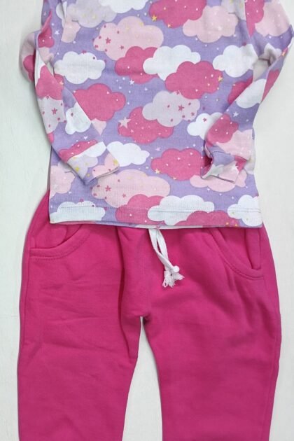 Camiseta de algodón y Joggins Beba