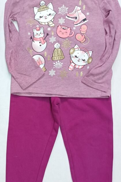 Camiseta de algodón y joggins