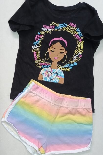 Remera y Short talle 4 Niña