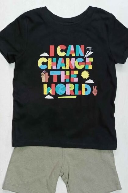 Remera y Bermuda de Algodon
