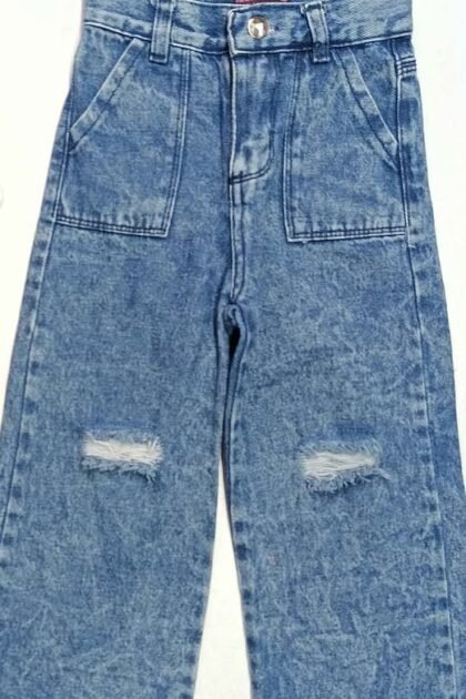 Jeans con rotura Niña